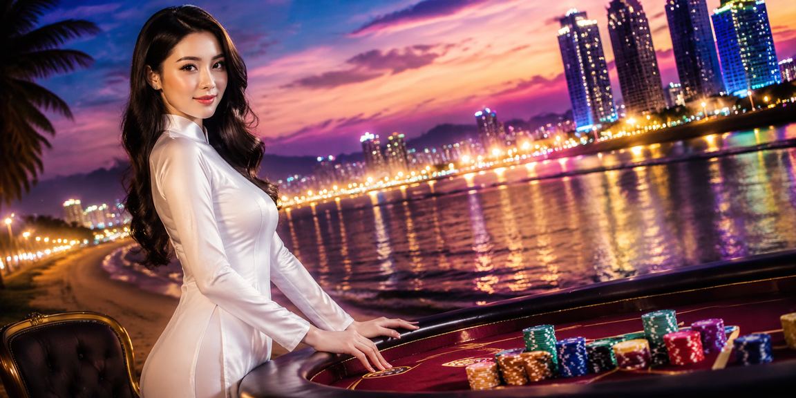 Người chơi cá cược thể thao tại Vũng Tàu với trang phục truyền thống áo dài